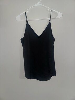 Express Black Downtown Cami V-Neck Strappy Tank Top Size S